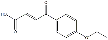 3-(4-Ethoxybenzoyl)propenoic acid 结构式