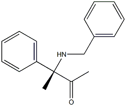 [S,(+)]-3-(Benzylamino)-3-phenyl-2-butanone Structure