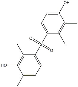 3,4'-Dihydroxy-2,2',3',4-tetramethyl[sulfonylbisbenzene] Struktur