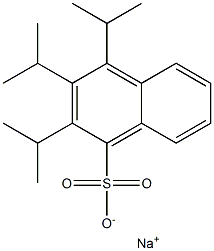 2,3,4-Triisopropyl-1-naphthalenesulfonic acid sodium salt,,结构式