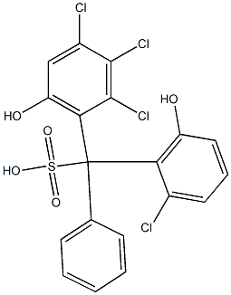 (2-Chloro-6-hydroxyphenyl)(2,3,4-trichloro-6-hydroxyphenyl)phenylmethanesulfonic acid|