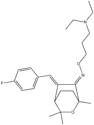 5-[4-Fluorobenzylidene]-1,3,3-trimethyl-2-oxabicyclo[2.2.2]octan-6-one O-[3-(diethylamino)propyl]oxime