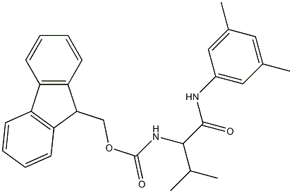 N-(3,5-Dimethylphenyl)-2-[[(9H-fluoren-9-yl)methoxycarbonyl]amino]-2-isopropylacetamide Structure