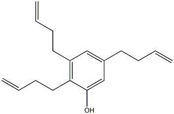 2,3,5-Tri(3-butenyl)phenol Struktur
