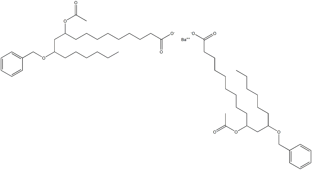 Bis(12-benzyloxy-10-acetyloxystearic acid)barium salt|