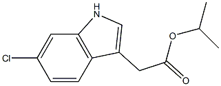 6-クロロ-1H-インドール-3-酢酸イソプロピル 化学構造式