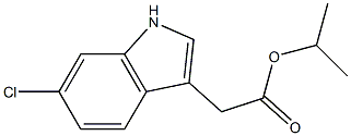 6-Chloro-1H-indole-3-acetic acid isopropyl ester,,结构式