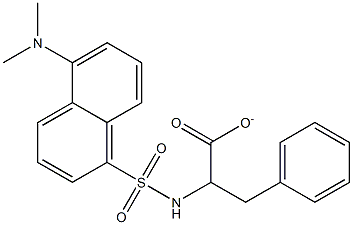 2-[[[5-(Dimethylamino)naphthalen-1-yl]sulfonyl]amino]-3-phenylpropionate,,结构式