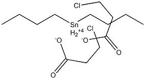 Bis(3-chloropropionic acid)dibutyltin(IV) salt