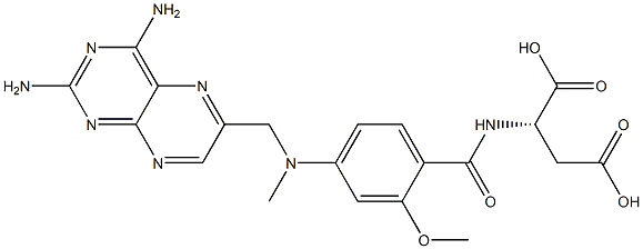 N-[4-[[(2,4-Diamino-6-pteridinyl)methyl]methylamino]-2-methoxybenzoyl]-L-aspartic acid