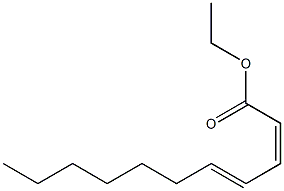 (2Z,4E)-2,4-Undecadienoic acid ethyl ester Structure