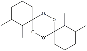 1,2,10,11-Tetramethyl-7,8,15,16-tetraoxadispiro[5.2.5.2]hexadecane Struktur