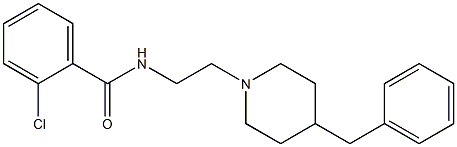 2-Chloro-N-[2-(4-benzyl-1-piperidinyl)ethyl]benzamide Structure