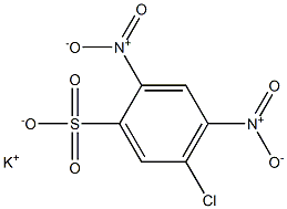5-Chloro-2,4-dinitrobenzenesulfonic acid potassium salt 结构式