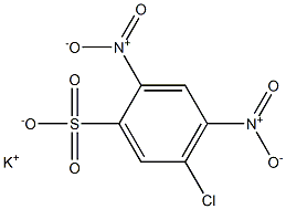 5-Chloro-2,4-dinitrobenzenesulfonic acid potassium salt Structure