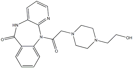 5,11-Dihydro-11-[[4-(2-hydroxyethyl)-1-piperazinyl]acetyl]-6H-pyrido[2,3-b][1,4]benzodiazepin-6-one