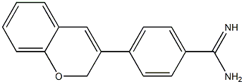 4-(2H-1-Benzopyran-3-yl)benzamidine,,结构式