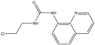 1-(2-Chloroethyl)-3-(8-quinolyl)urea,,结构式