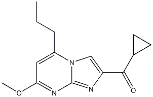 2-Cyclopropylcarbonyl-7-methoxy-5-propylimidazo[1,2-a]pyrimidine Structure