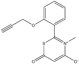  3-Methyl-6-oxo-2-[2-(2-propynyloxy)phenyl]-6H-1,3-thiazin-3-ium-4-olate