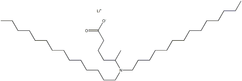 5-(Ditetradecylamino)hexanoic acid lithium salt 结构式