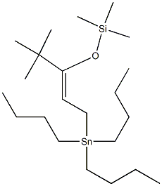4,4-Dimethyl-1-tributylstannyl-3-trimethylsilyloxy-2-pentene,,结构式