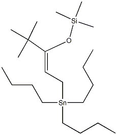 4,4-Dimethyl-1-tributylstannyl-3-trimethylsilyloxy-2-pentene Structure