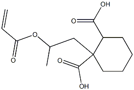 1,2-Cyclohexanedicarboxylic acid hydrogen 1-[2-(acryloyloxy)propyl] ester Structure
