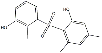 2,3'-Dihydroxy-2',4,6-trimethyl[sulfonylbisbenzene] Struktur