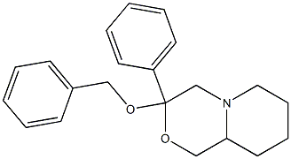 Octahydro-3-benzyloxy-3-phenylpyrido[2,1-c][1,4]oxazine Structure