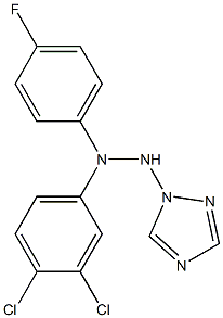 1-(1H-1,2,4-Triazol-1-yl)-2-[4-fluorophenyl]-2-(3,4-dichlorophenyl)hydrazine,,结构式