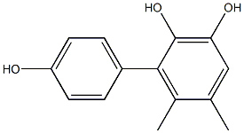 5,6-Dimethyl-1,1'-biphenyl-2,3,4'-triol,,结构式