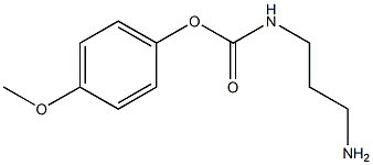 N-(3-Aminopropyl)carbamic acid 4-methoxyphenyl ester,,结构式