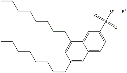 6,8-Dioctyl-2-naphthalenesulfonic acid potassium salt 结构式