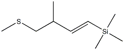 (E)-4-Methylthio-3-methyl-1-trimethylsilyl-1-butene Struktur