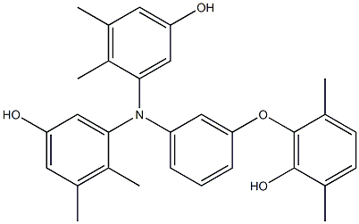 N,N-Bis(5-hydroxy-2,3-dimethylphenyl)-3-(6-hydroxy-2,5-dimethylphenoxy)benzenamine Structure