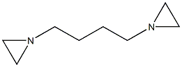 1,4-ビス(アジリジン-1-イル)ブタン 化学構造式