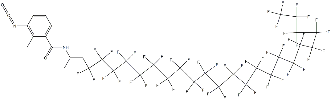 3-Isocyanato-2-methyl-N-[2-(heptatetracontafluorotricosyl)-1-methylethyl]benzamide