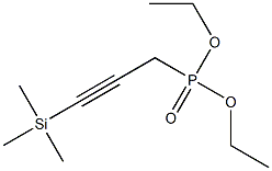 [3-(Trimethylsilyl)propargyl]phosphonic acid diethyl ester Structure