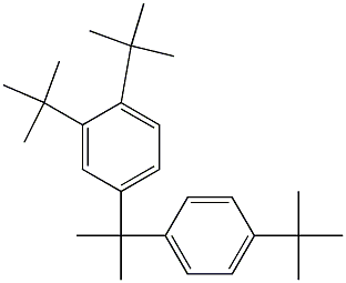 2-(3,4-Di-tert-butylphenyl)-2-(4-tert-butylphenyl)propane Structure