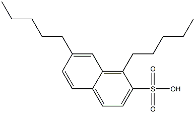 1,7-Dipentyl-2-naphthalenesulfonic acid Struktur