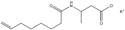 3-(7-Octenoylamino)butyric acid potassium salt Struktur
