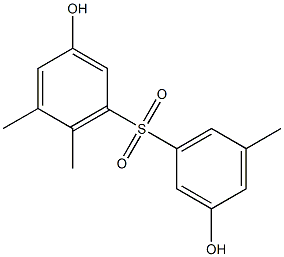 3,3'-Dihydroxy-5,5',6-trimethyl[sulfonylbisbenzene] Structure