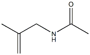 N-(2-メチル-2-プロペニル)アセトアミド 化学構造式