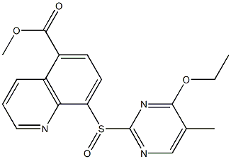 8-[(4-Ethoxy-5-methylpyrimidin-2-yl)sulfinyl]quinoline-5-carboxylic acid methyl ester