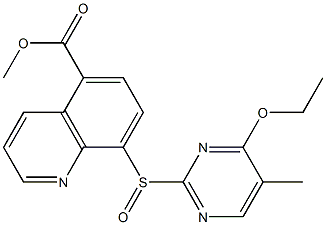 8-[(4-Ethoxy-5-methylpyrimidin-2-yl)sulfinyl]quinoline-5-carboxylic acid methyl ester|