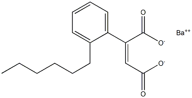2-(2-Hexylphenyl)maleic acid barium salt Structure