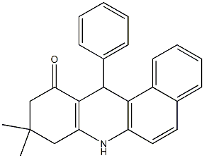 9,9-Dimethyl-12-phenyl-7,8,9,12-tetrahydrobenzo[a]acridine-11(10H)-one,,结构式