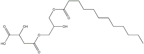 L-Malic acid hydrogen 4-(2-hydroxy-3-dodecanoyloxypropyl) ester|