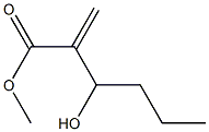 2-Methylene-3-hydroxyhexanoic acid methyl ester Structure